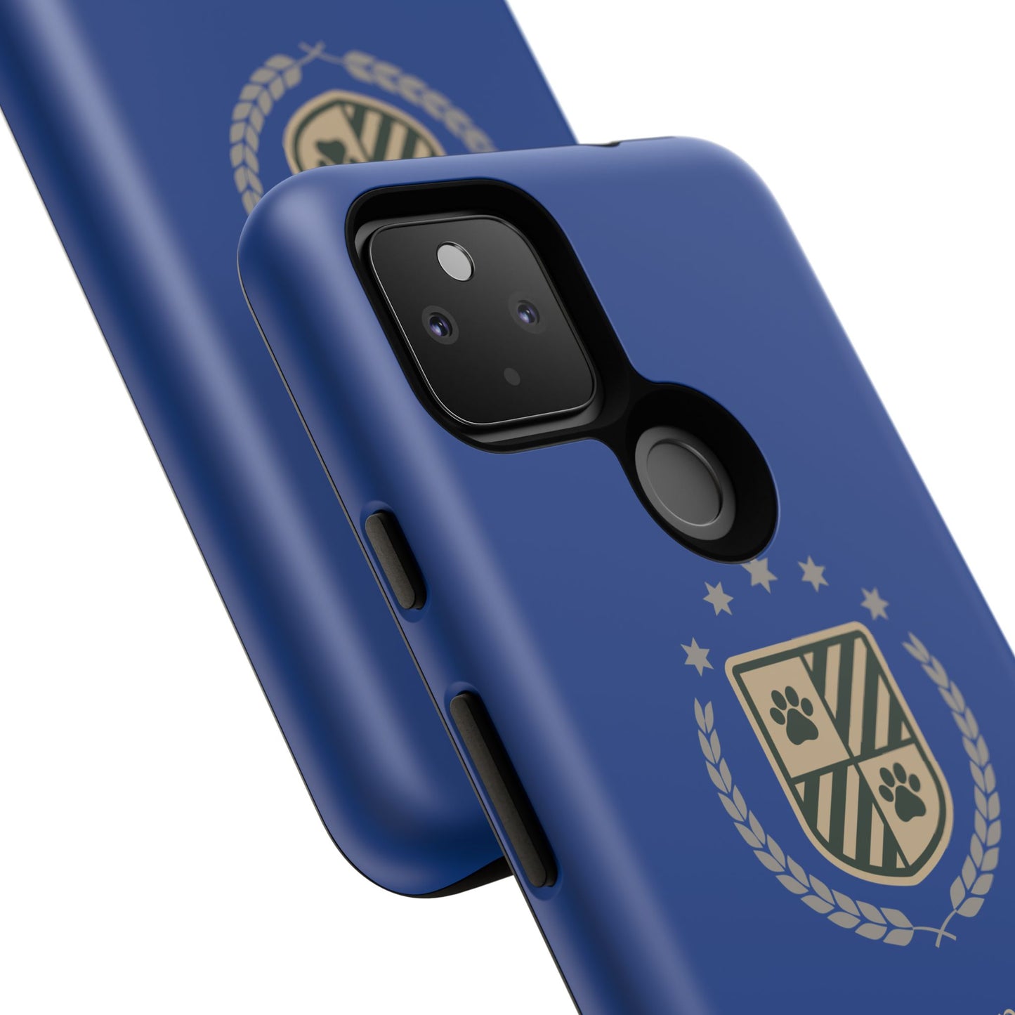 Havanese Crest Tough Phone Case — Durable Blue Protective Cover with Paw Print Shield