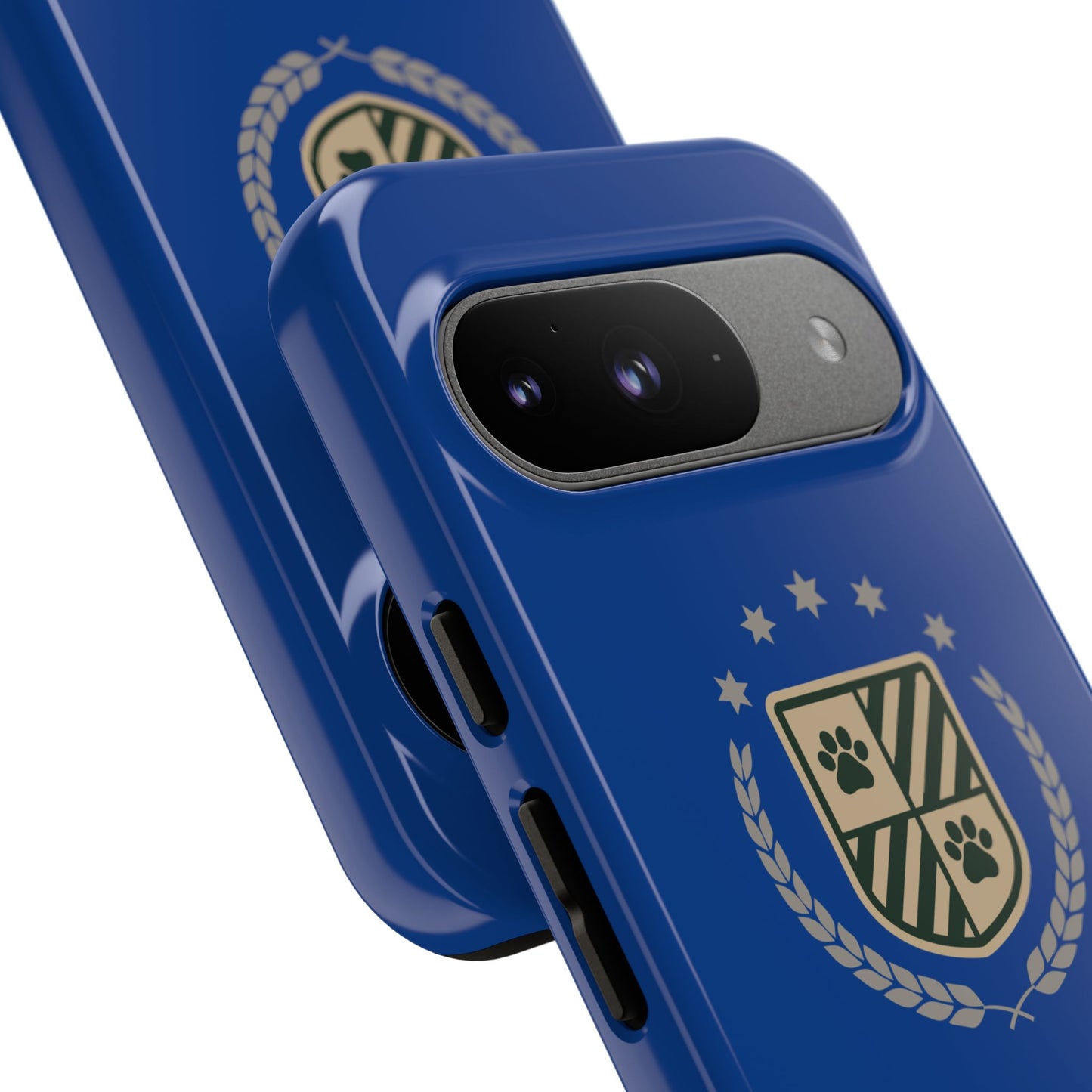 Havanese Crest Tough Phone Case — Durable Blue Protective Cover with Paw Print Shield