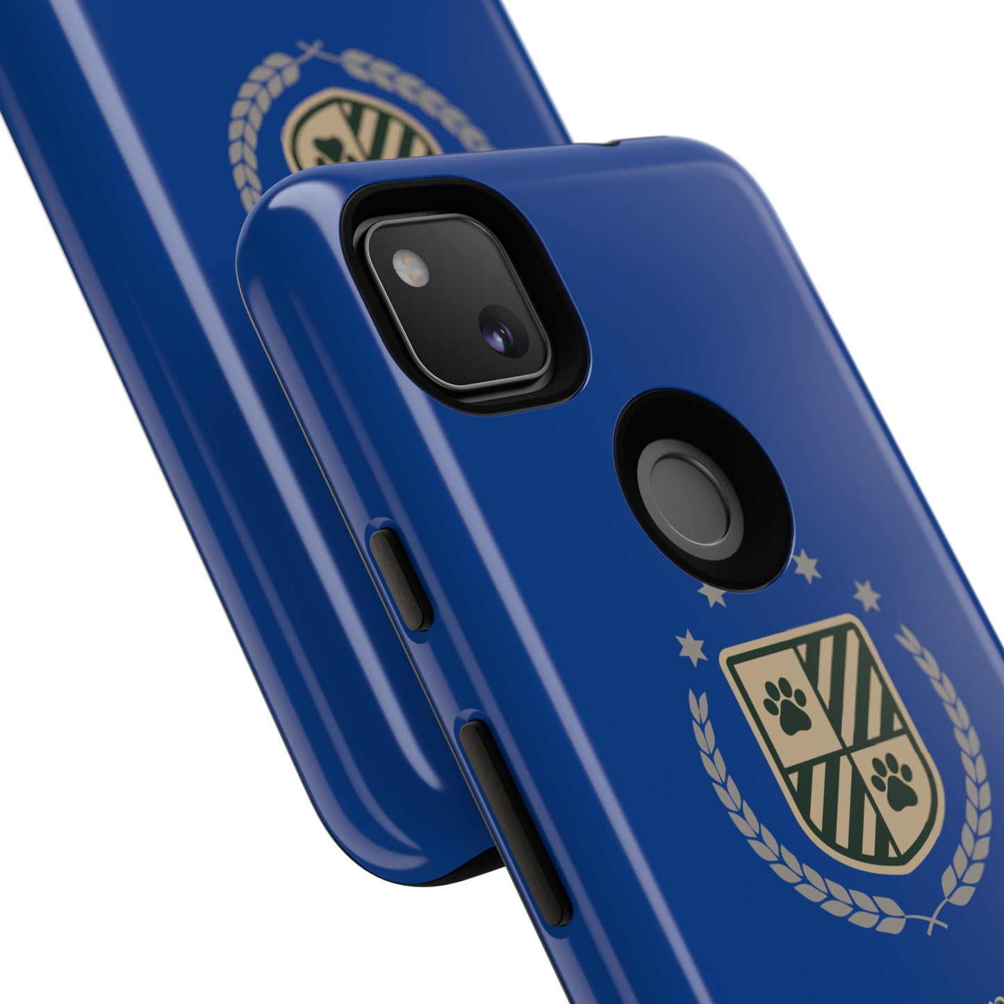Havanese Crest Tough Phone Case — Durable Blue Protective Cover with Paw Print Shield