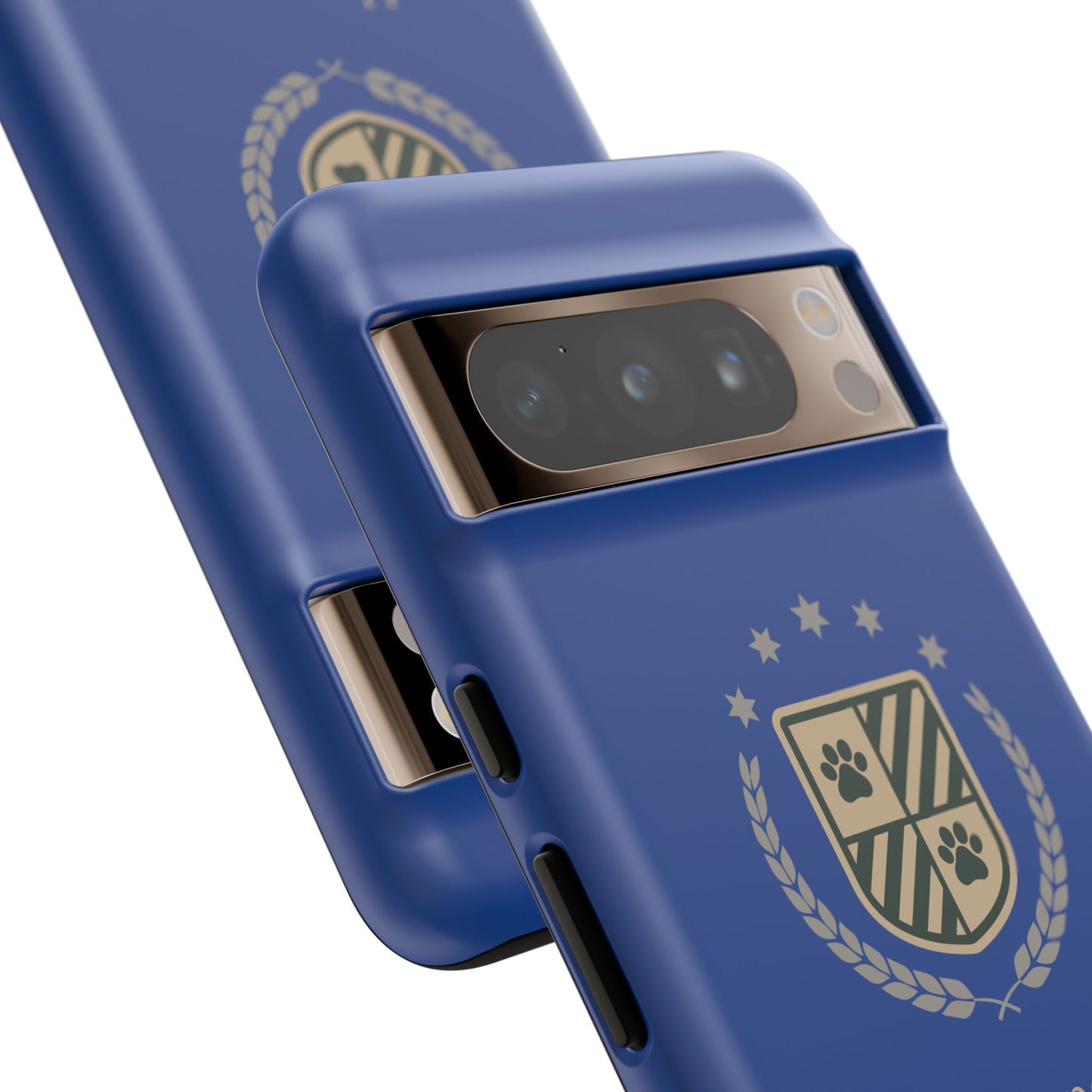 Havanese Crest Tough Phone Case — Durable Blue Protective Cover with Paw Print Shield