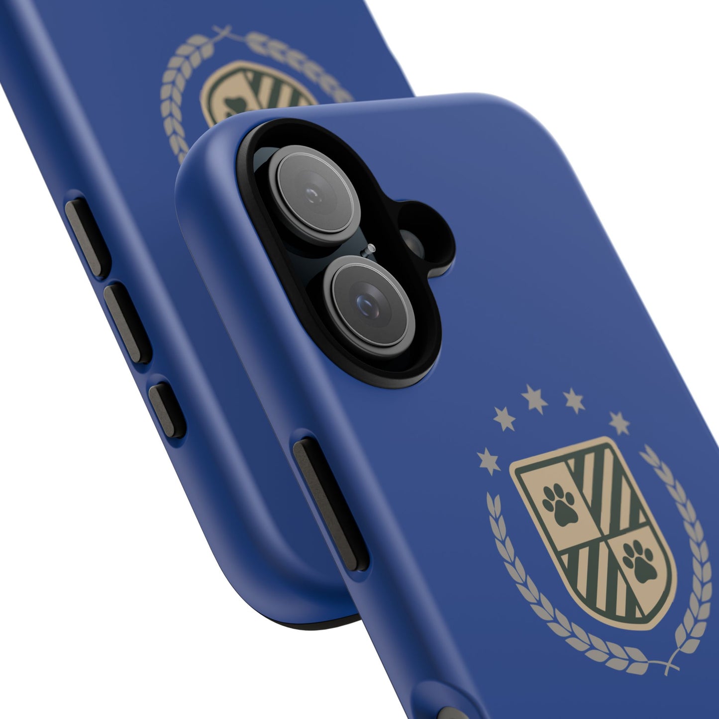 Havanese Crest Tough Phone Case — Durable Blue Protective Cover with Paw Print Shield