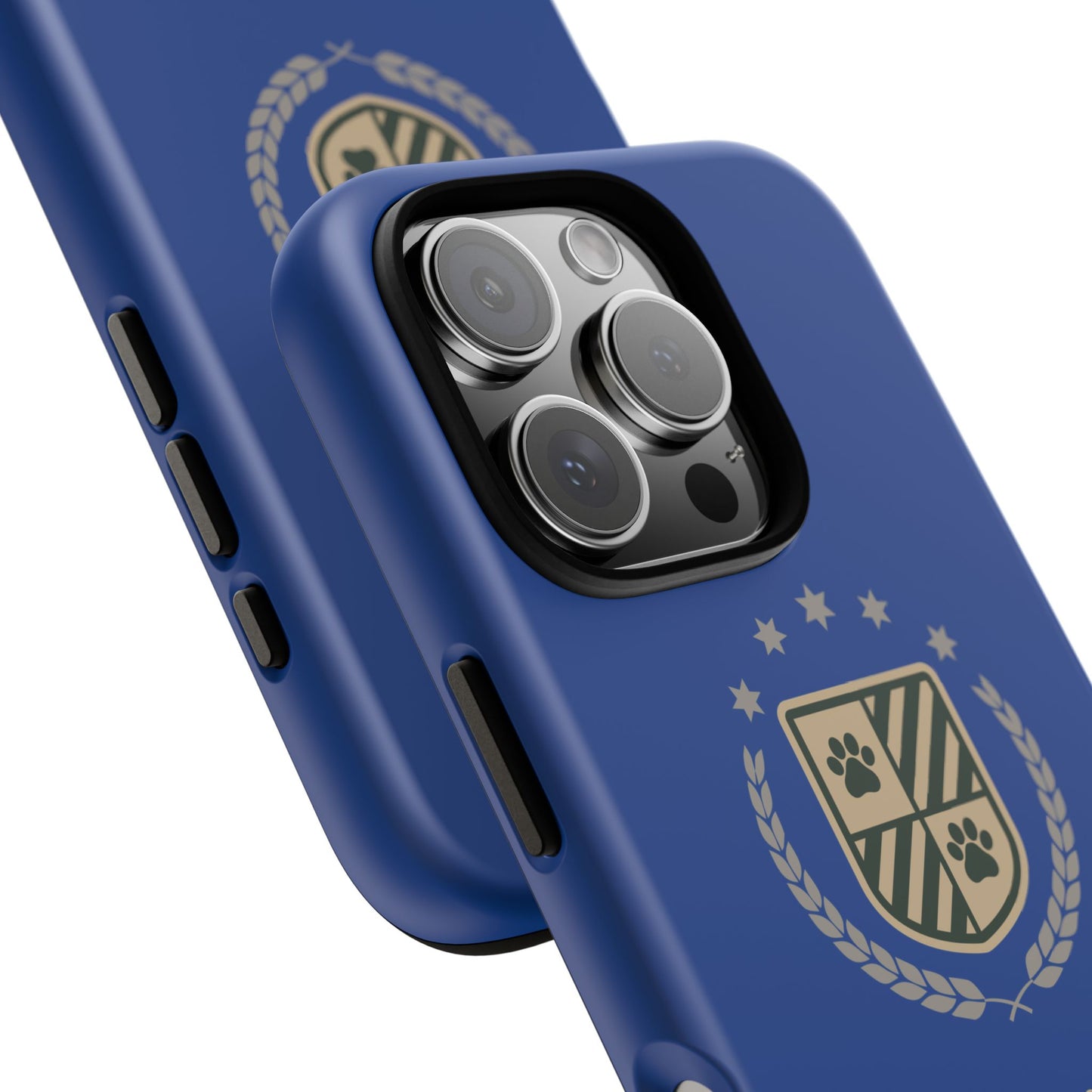 Havanese Crest Tough Phone Case — Durable Blue Protective Cover with Paw Print Shield