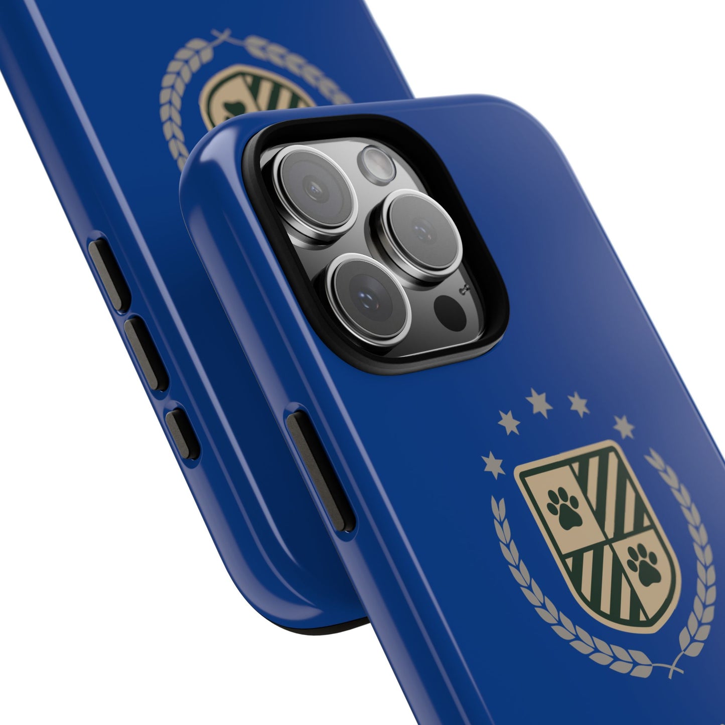 Havanese Crest Tough Phone Case — Durable Blue Protective Cover with Paw Print Shield