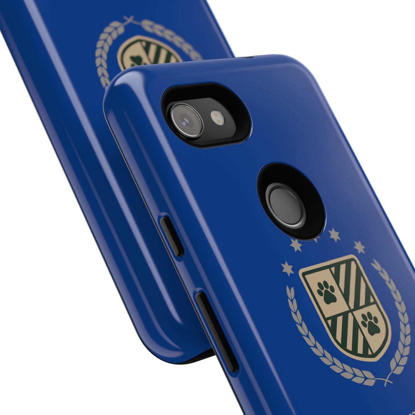 Havanese Crest Tough Phone Case — Durable Blue Protective Cover with Paw Print Shield