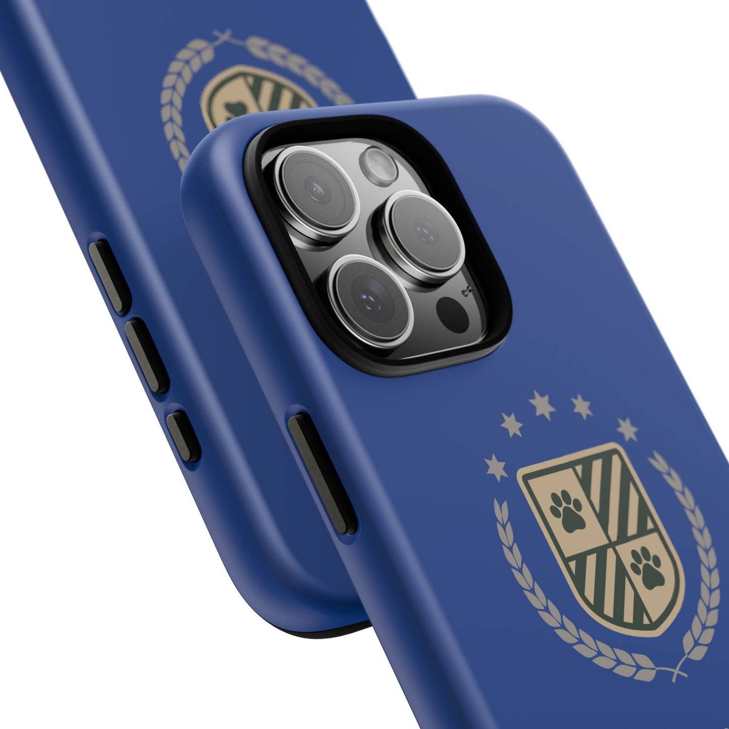 Havanese Crest Tough Phone Case — Durable Blue Protective Cover with Paw Print Shield