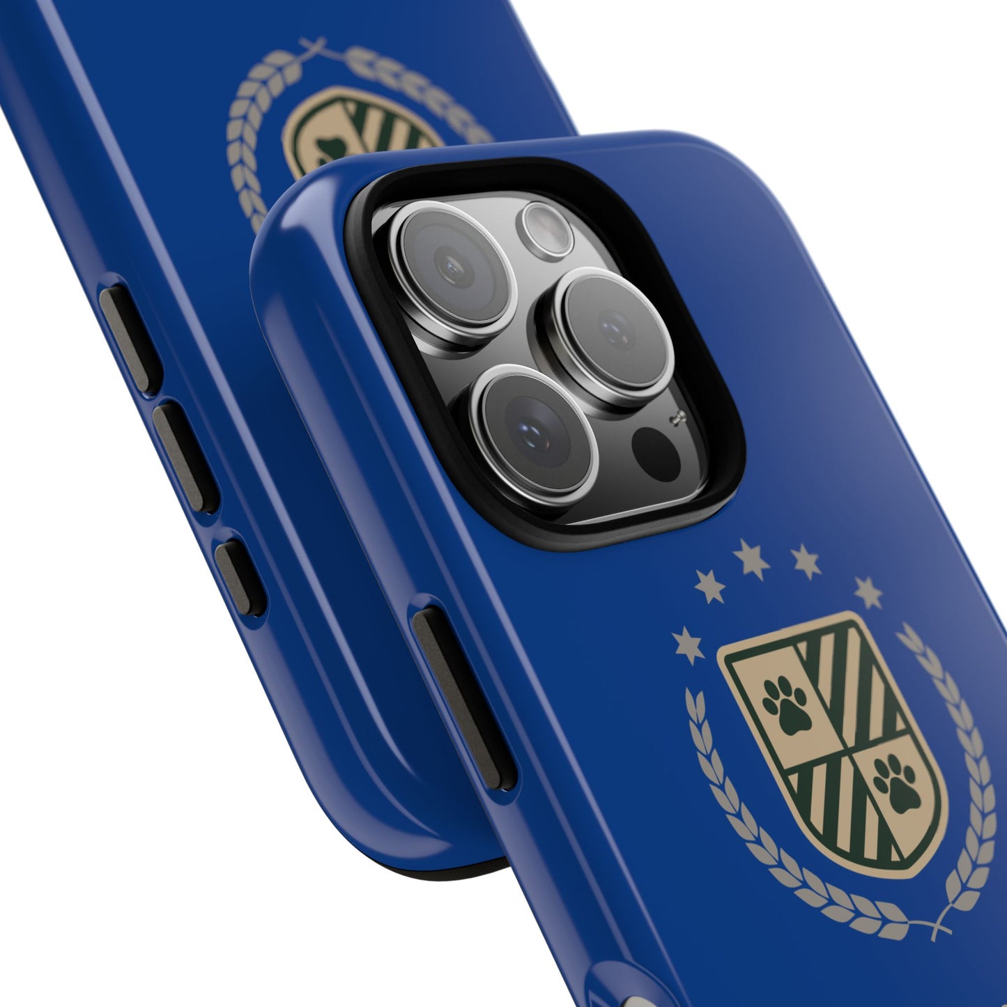 Havanese Crest Tough Phone Case — Durable Blue Protective Cover with Paw Print Shield