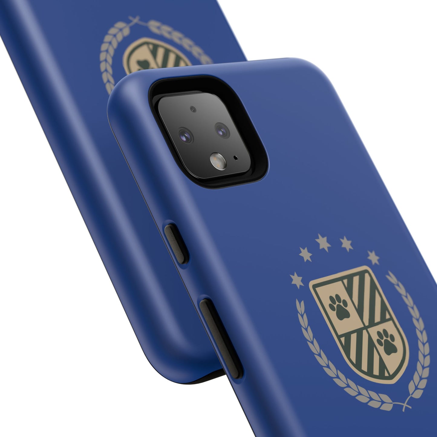 Havanese Crest Tough Phone Case — Durable Blue Protective Cover with Paw Print Shield