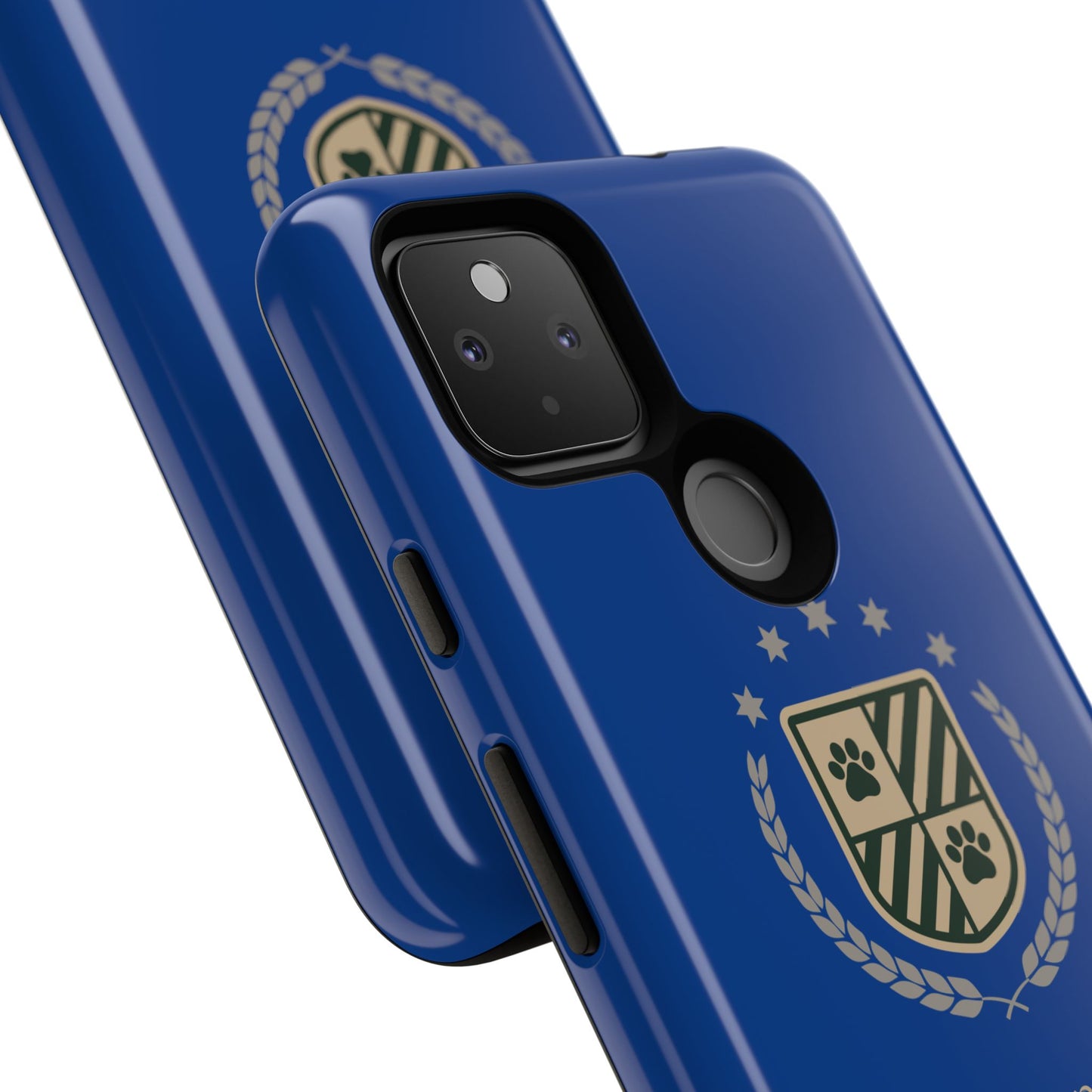 Havanese Crest Tough Phone Case — Durable Blue Protective Cover with Paw Print Shield