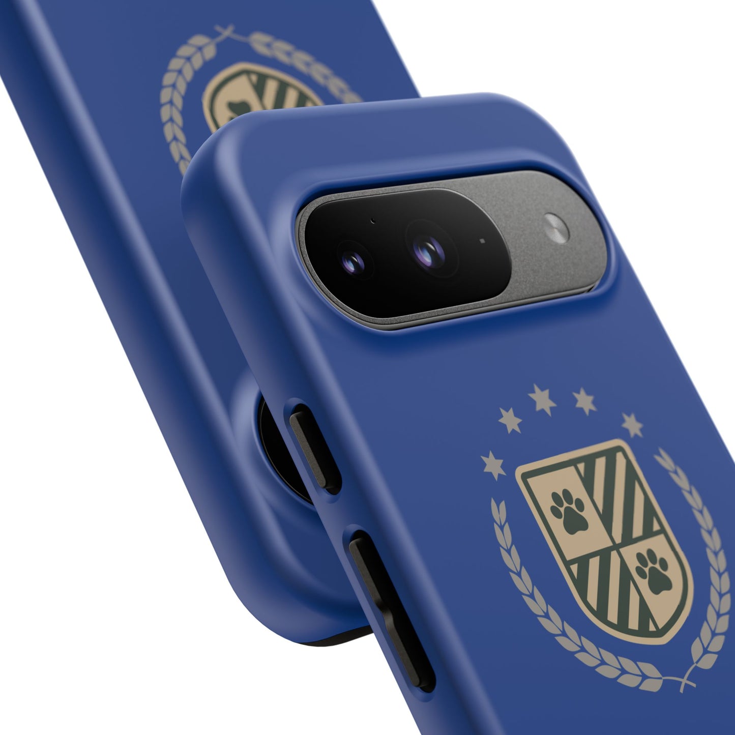 Havanese Crest Tough Phone Case — Durable Blue Protective Cover with Paw Print Shield