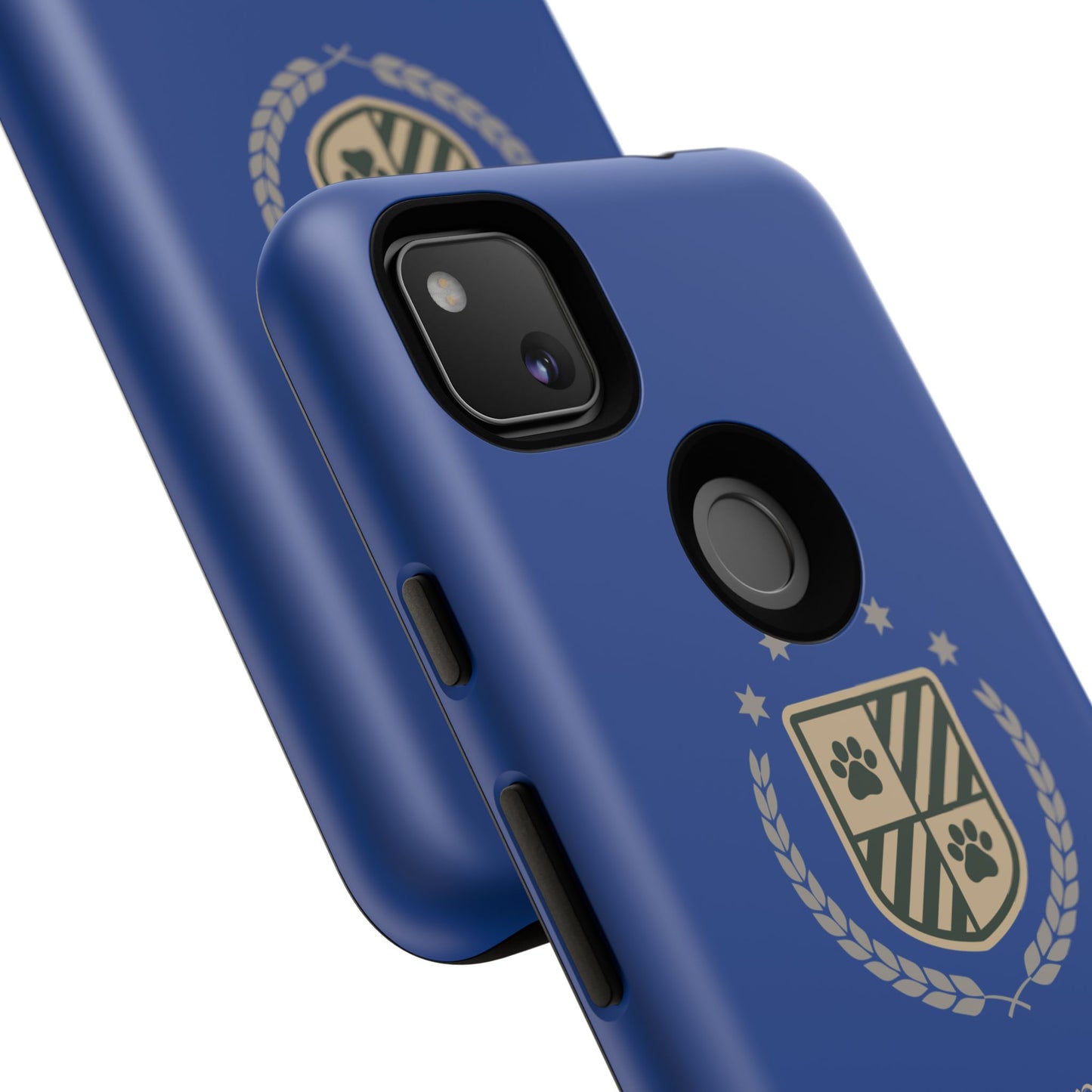 Havanese Crest Tough Phone Case — Durable Blue Protective Cover with Paw Print Shield