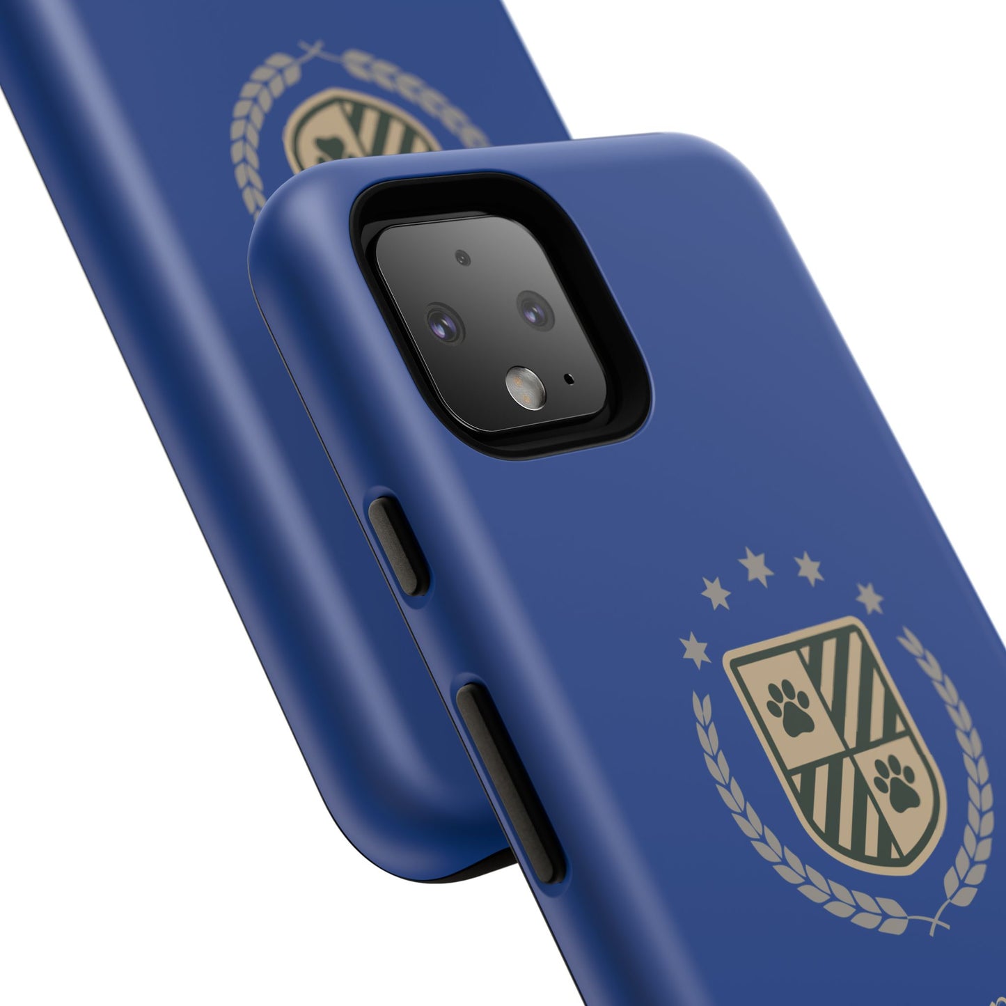Havanese Crest Tough Phone Case — Durable Blue Protective Cover with Paw Print Shield