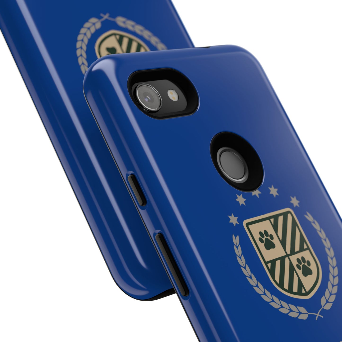 Havanese Crest Tough Phone Case — Durable Blue Protective Cover with Paw Print Shield