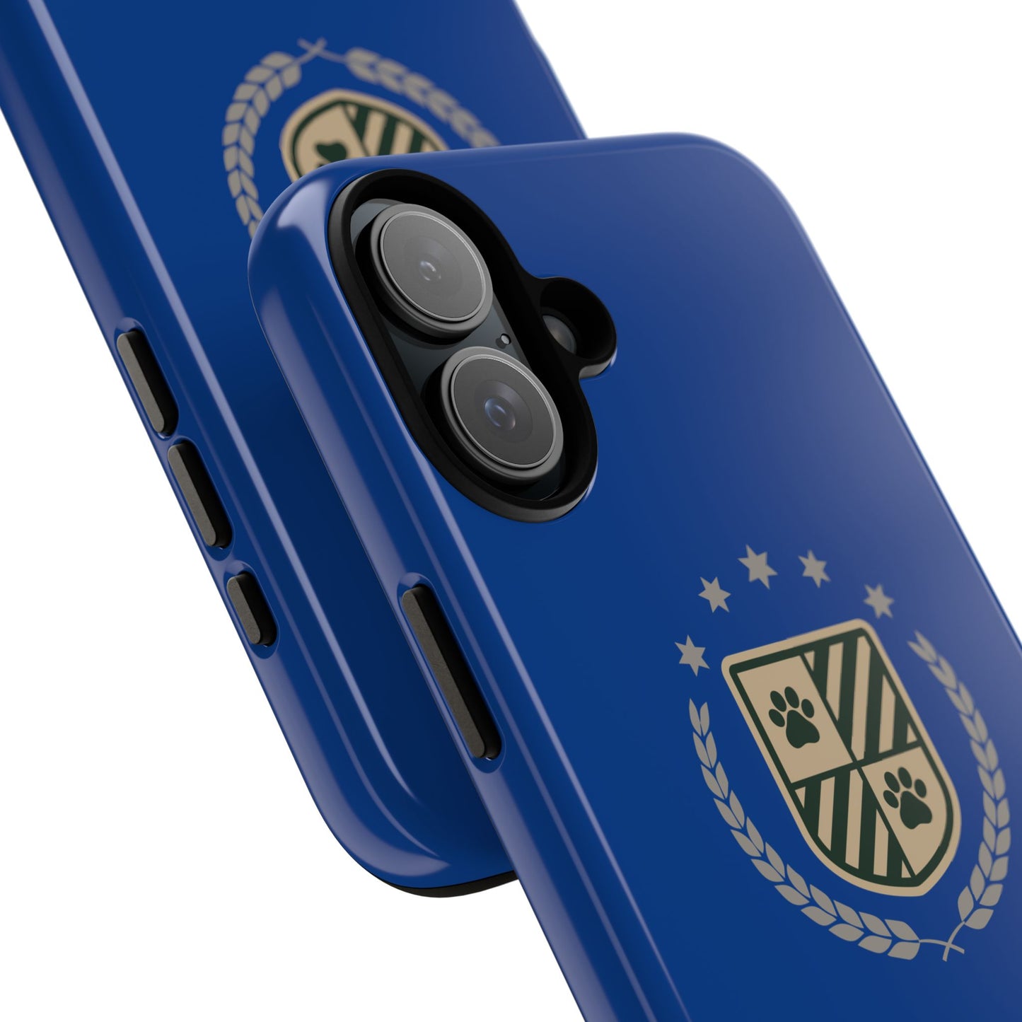 Havanese Crest Tough Phone Case — Durable Blue Protective Cover with Paw Print Shield