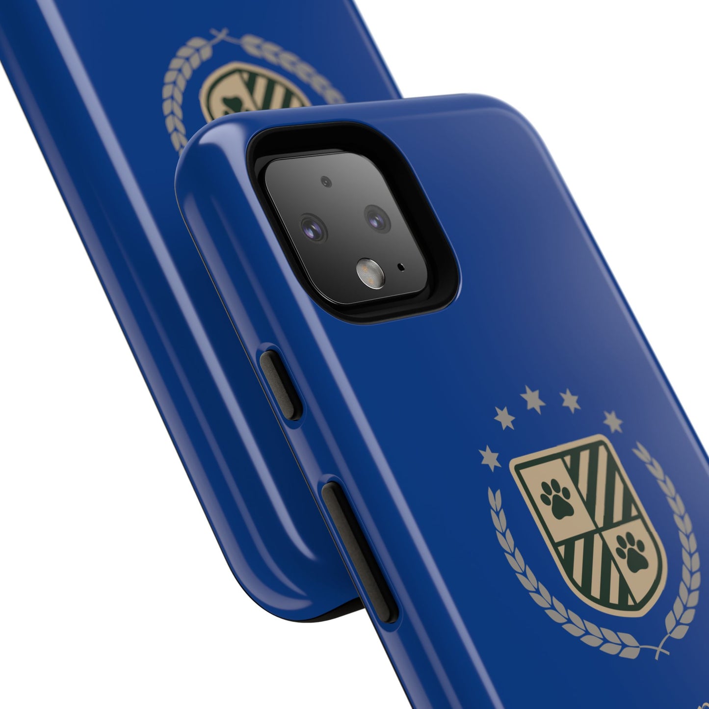 Havanese Crest Tough Phone Case — Durable Blue Protective Cover with Paw Print Shield