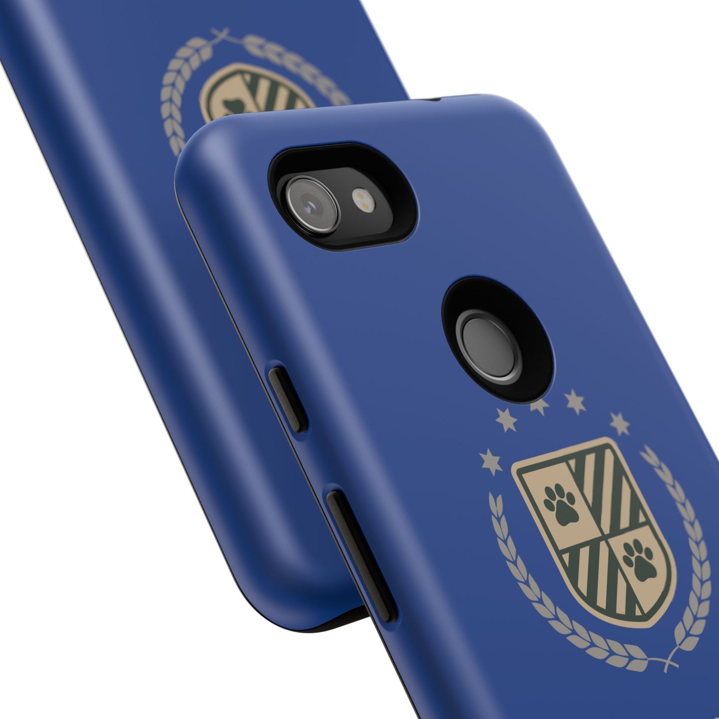 Havanese Crest Tough Phone Case — Durable Blue Protective Cover with Paw Print Shield