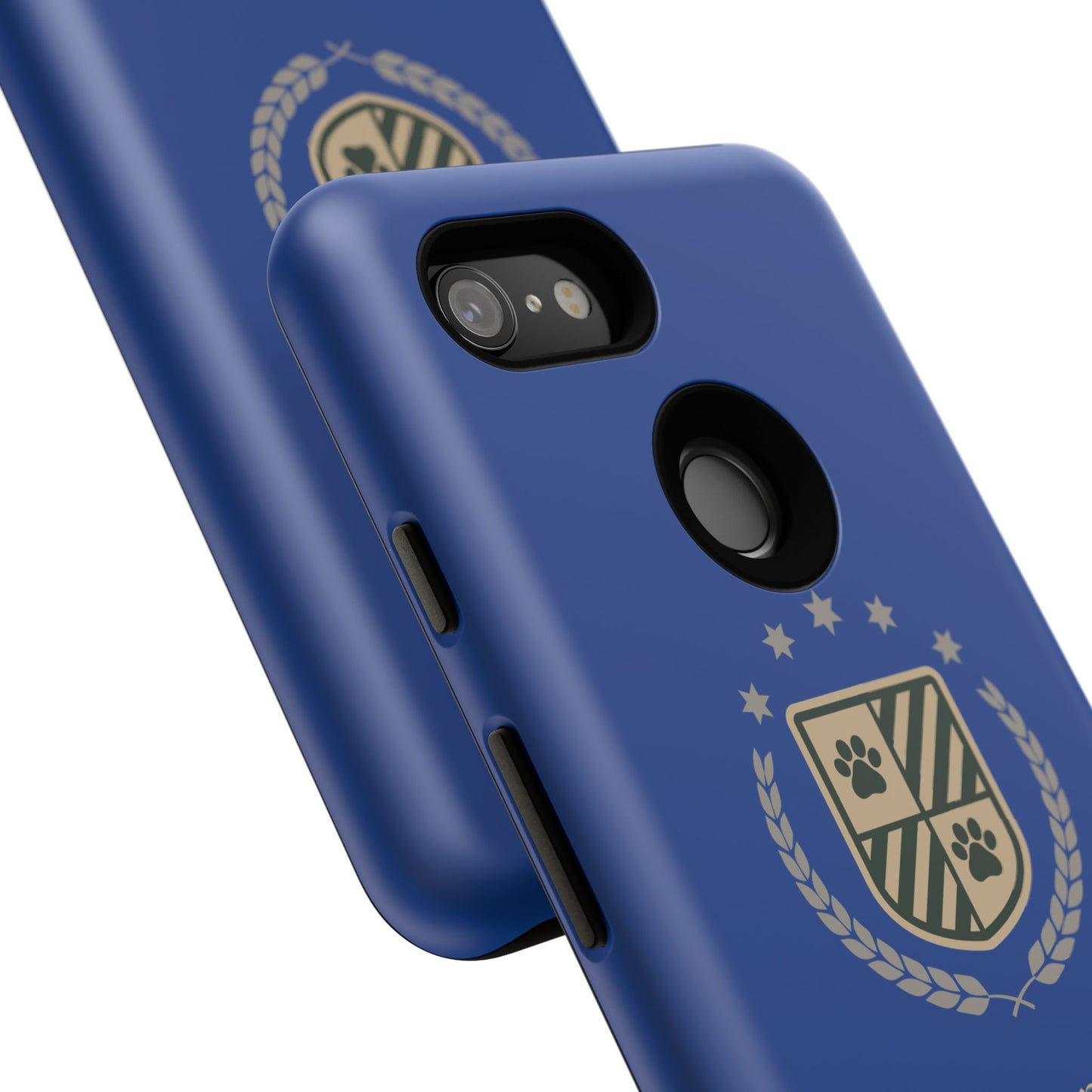 Havanese Crest Tough Phone Case — Durable Blue Protective Cover with Paw Print Shield