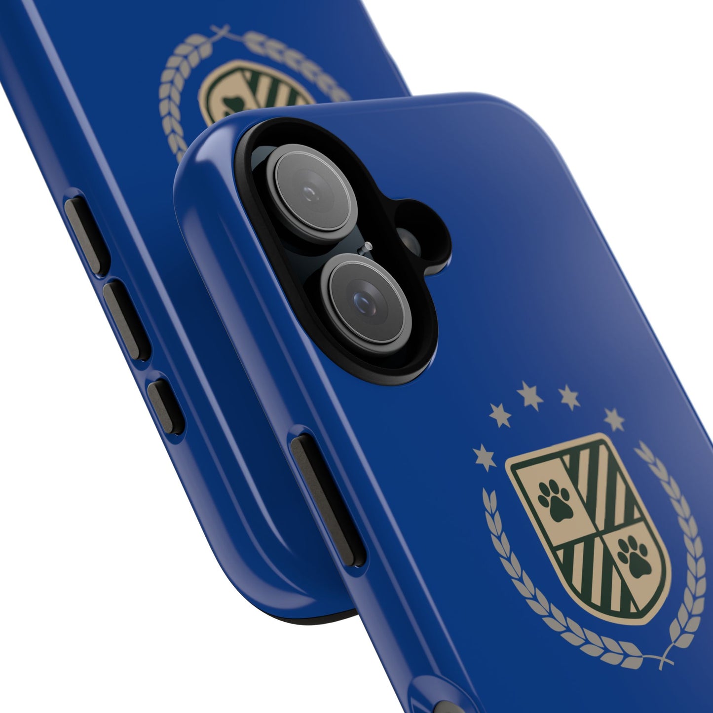 Havanese Crest Tough Phone Case — Durable Blue Protective Cover with Paw Print Shield