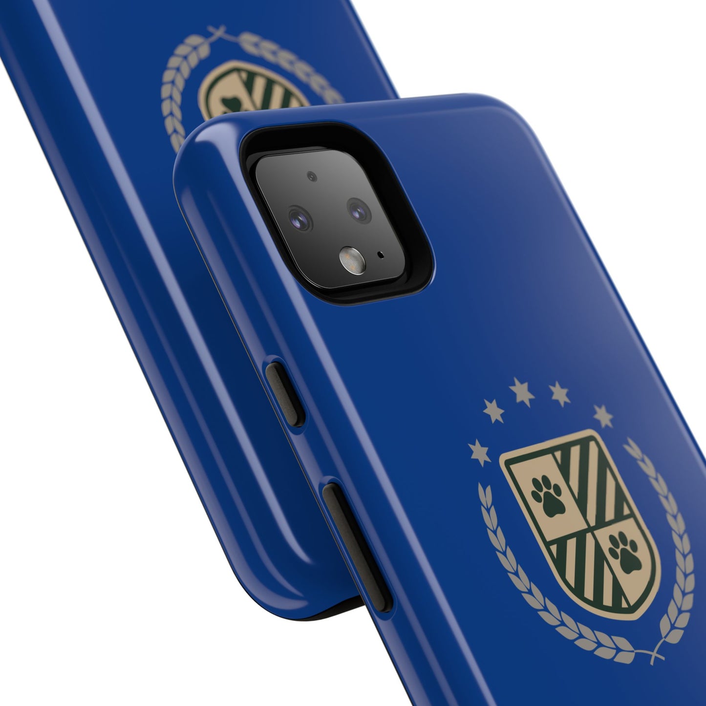 Havanese Crest Tough Phone Case — Durable Blue Protective Cover with Paw Print Shield
