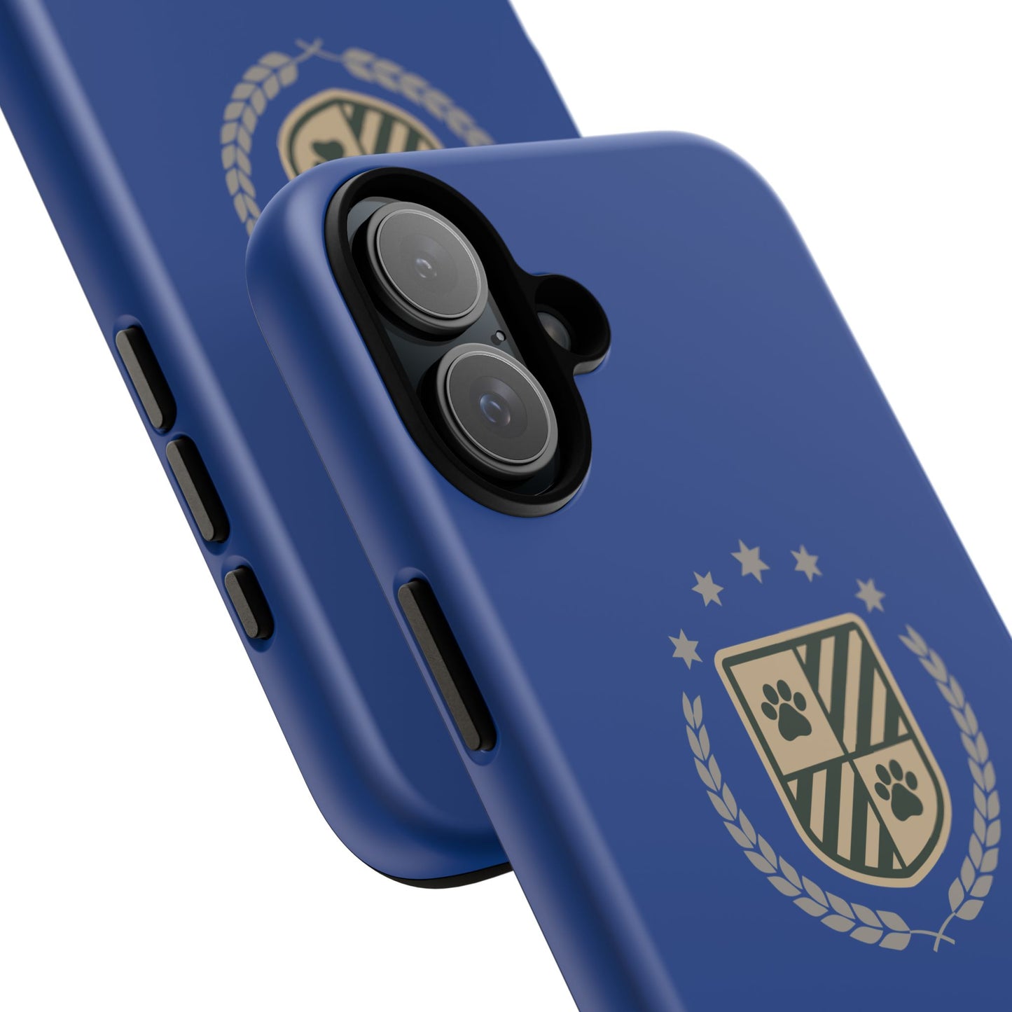 Havanese Crest Tough Phone Case — Durable Blue Protective Cover with Paw Print Shield
