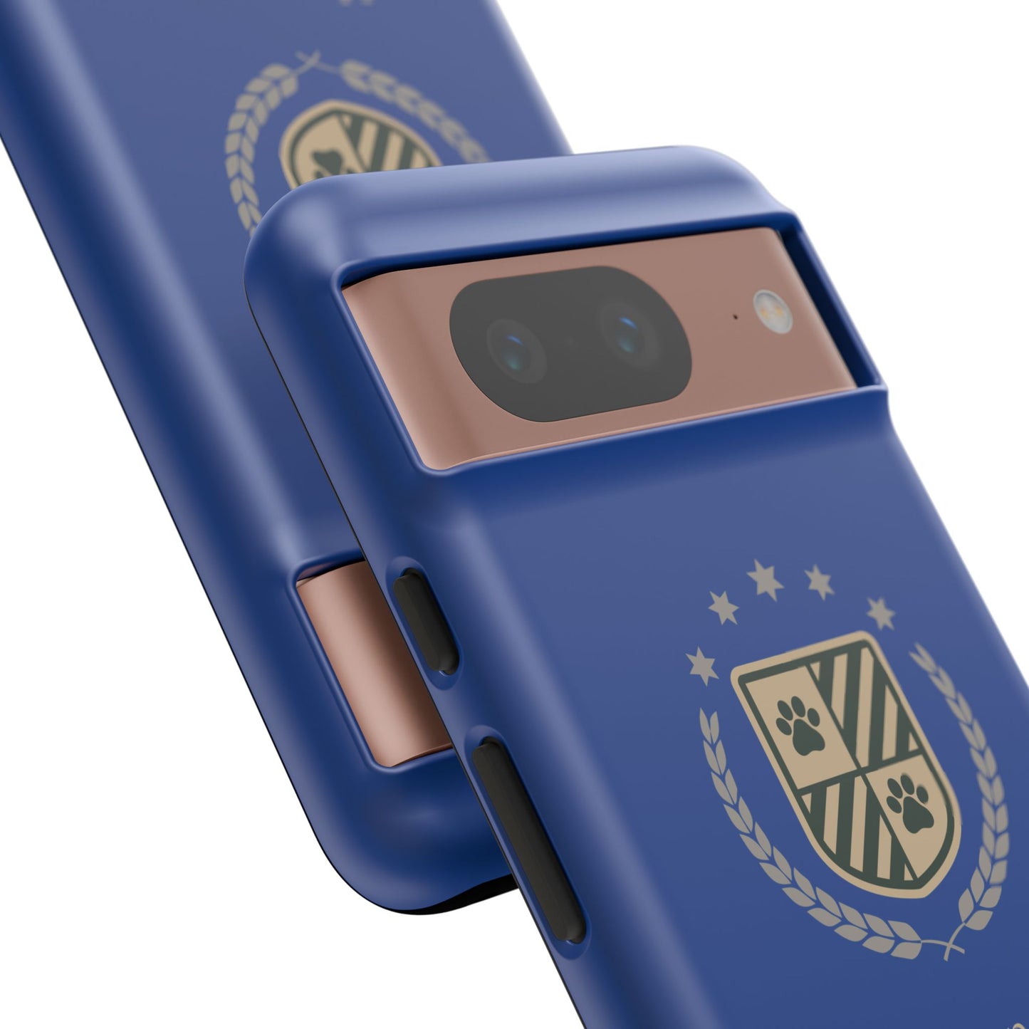Havanese Crest Tough Phone Case — Durable Blue Protective Cover with Paw Print Shield
