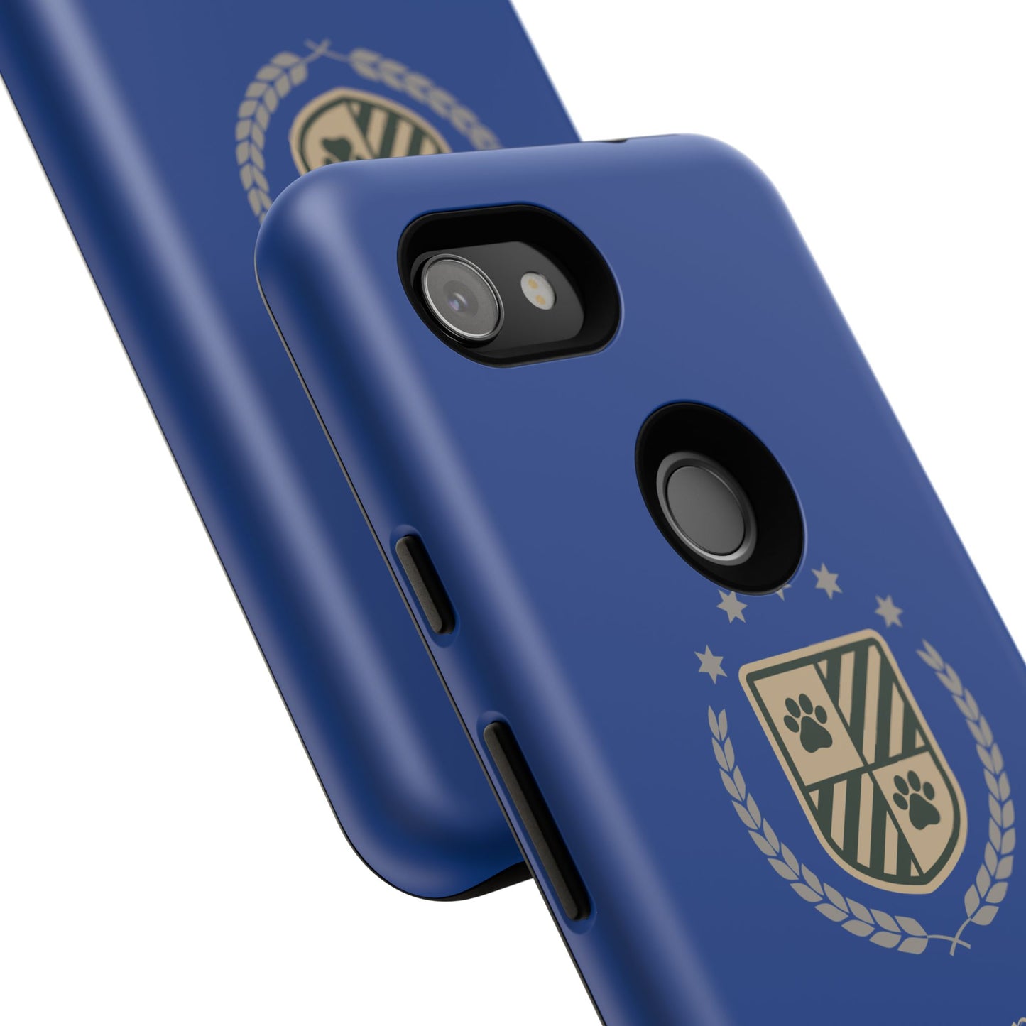 Havanese Crest Tough Phone Case — Durable Blue Protective Cover with Paw Print Shield