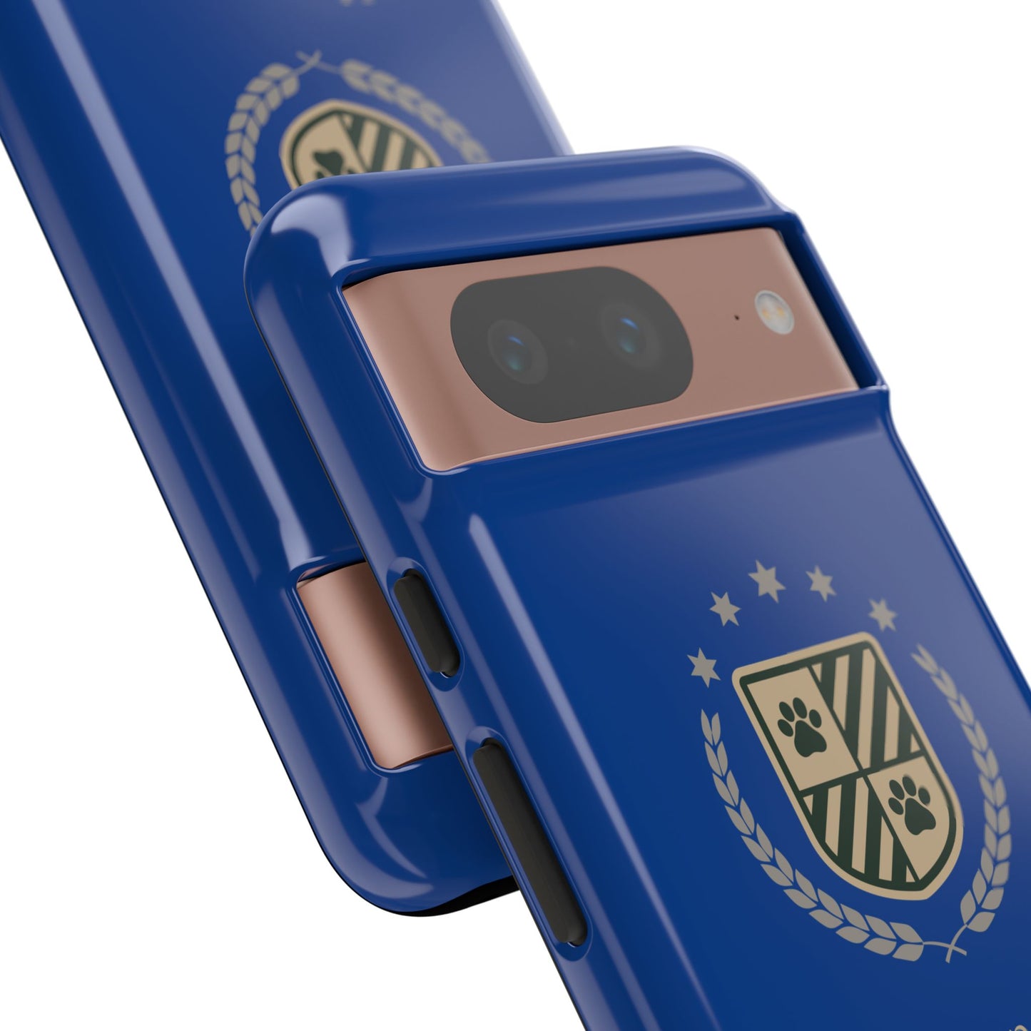 Havanese Crest Tough Phone Case — Durable Blue Protective Cover with Paw Print Shield